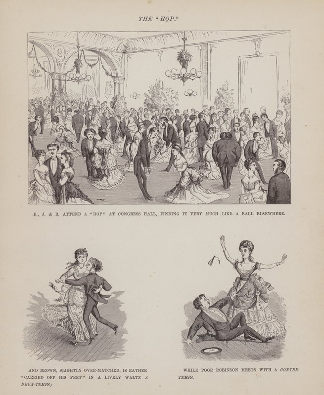Side fra The American Tour of Mrs Brown, Jones and Robinson (gravering) af Richard Doyle