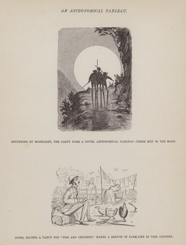 Side fra The American Tour of Mrs Brown, Jones and Robinson (gravering) af Richard Doyle