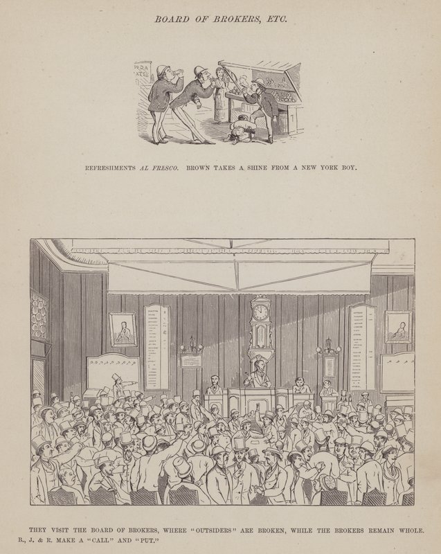 Side fra The American Tour of Mrs Brown, Jones and Robinson (gravering) af Richard Doyle