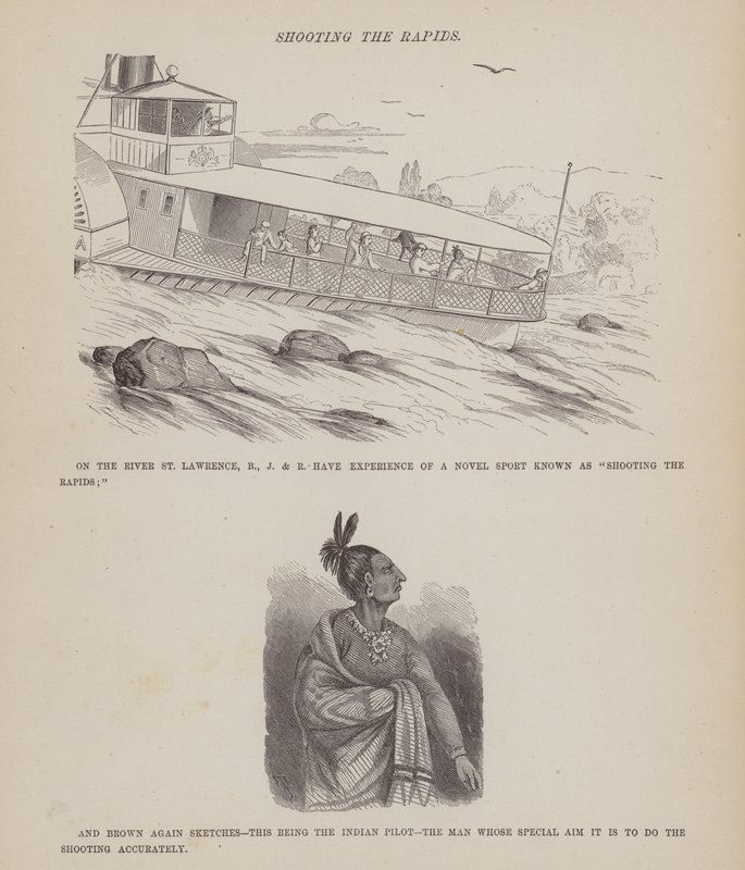Side fra The American Tour of Mrs Brown, Jones and Robinson (gravering) af Richard Doyle