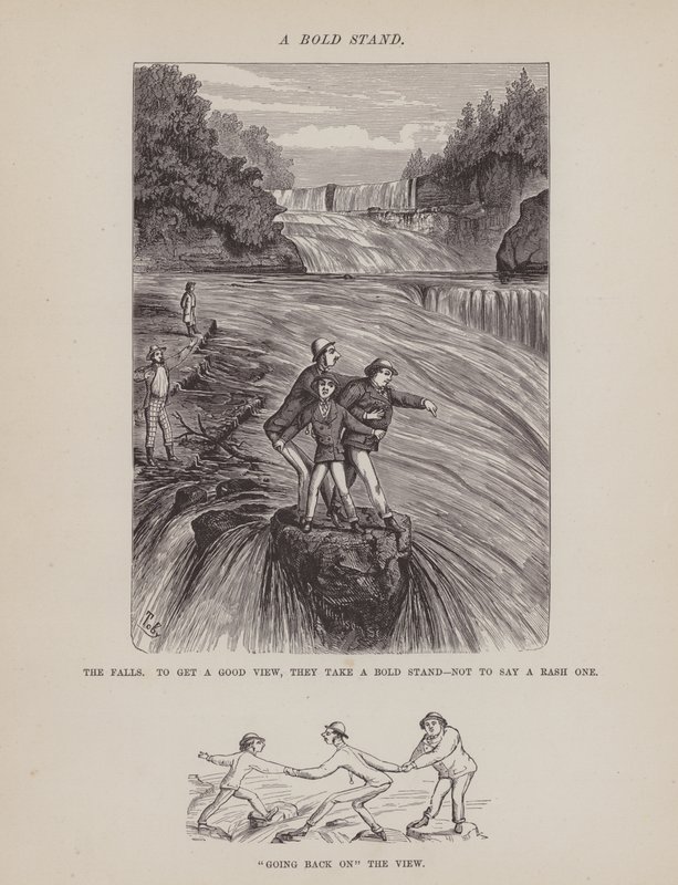 Side fra The American Tour of Mrs Brown, Jones and Robinson (gravering) af Richard Doyle