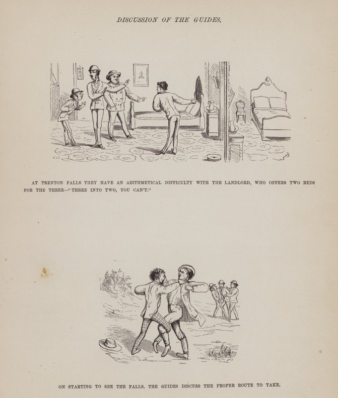 Side fra The American Tour of Mrs Brown, Jones and Robinson (gravering) af Richard Doyle