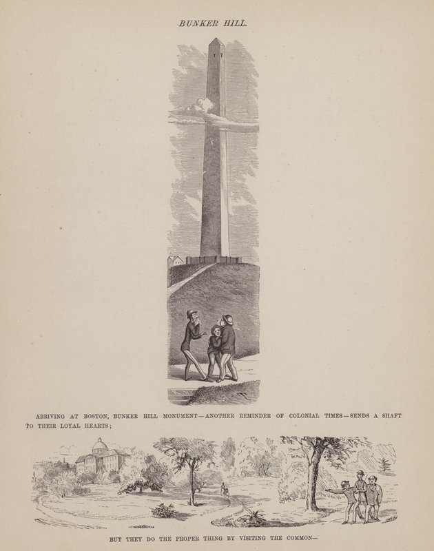 Side fra The American Tour of Mrs Brown, Jones and Robinson (gravering) af Richard Doyle