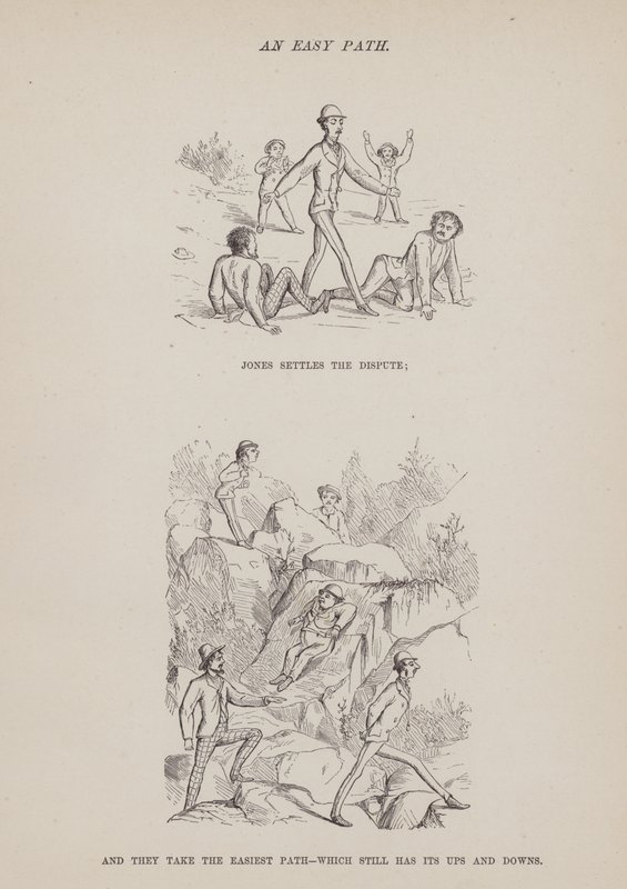 Side fra The American Tour of Mrs Brown, Jones and Robinson (gravering) af Richard Doyle