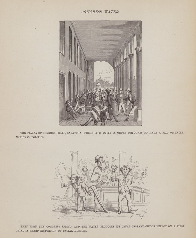 Side fra The American Tour of Mrs Brown, Jones and Robinson (gravering) af Richard Doyle