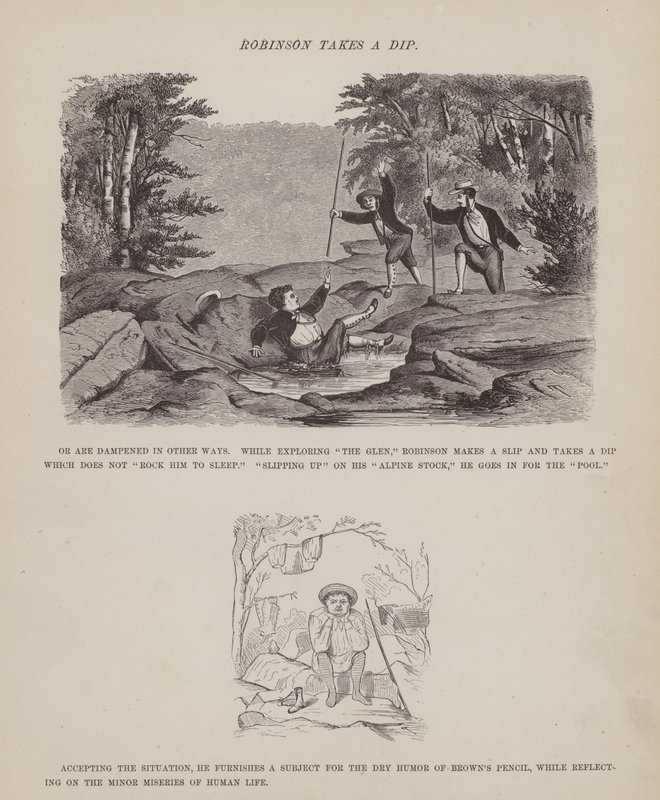 Side fra The American Tour of Mrs Brown, Jones and Robinson (gravering) af Richard Doyle
