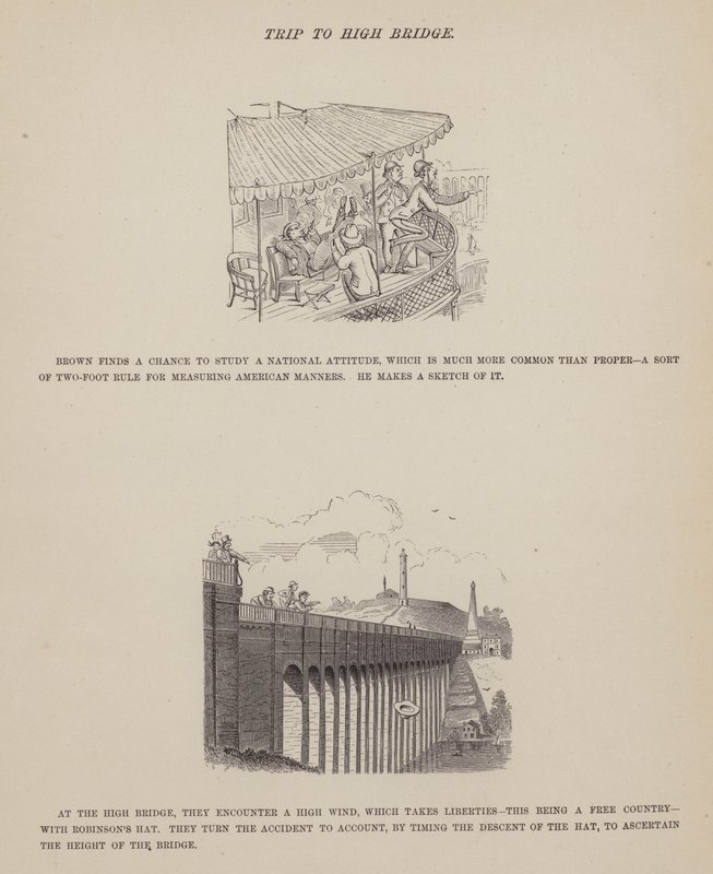 Side fra The American Tour of Mrs Brown, Jones and Robinson (gravering) af Richard Doyle