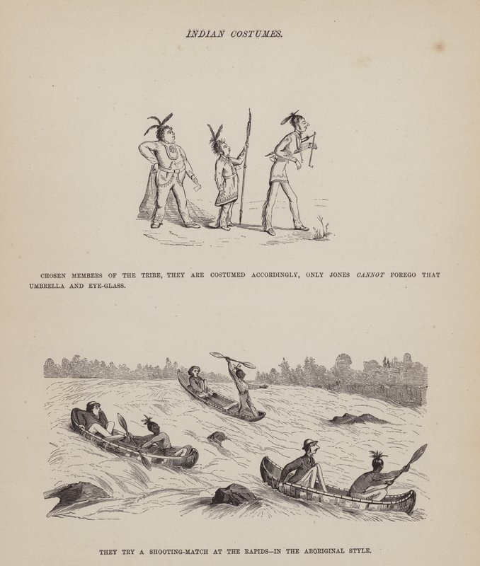 Side fra The American Tour of Mrs Brown, Jones and Robinson (gravering) af Richard Doyle