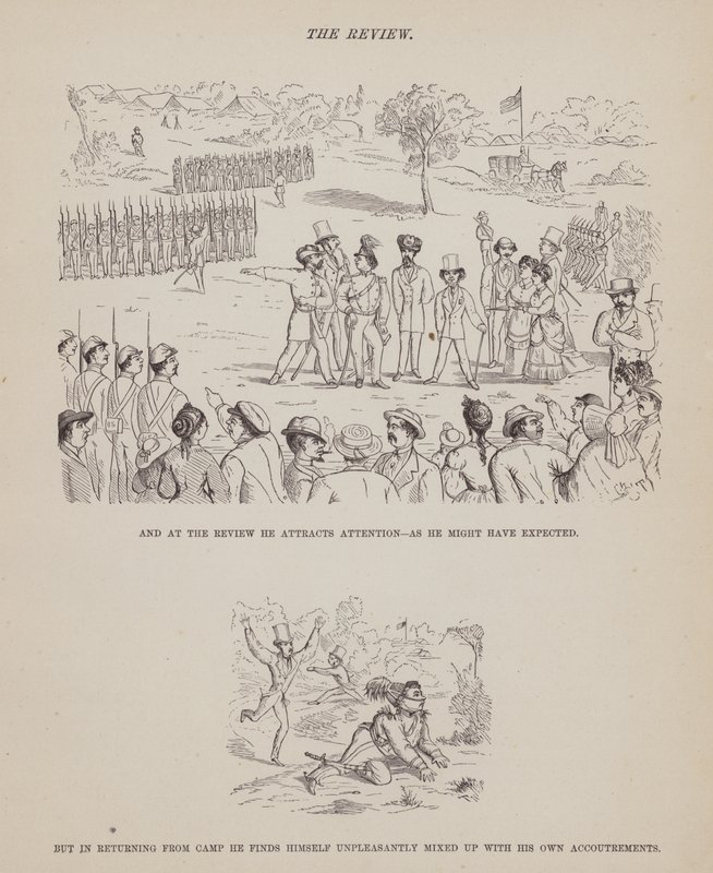Side fra The American Tour of Messrs Brown, Jones and Robinson (gravering) af Richard Doyle