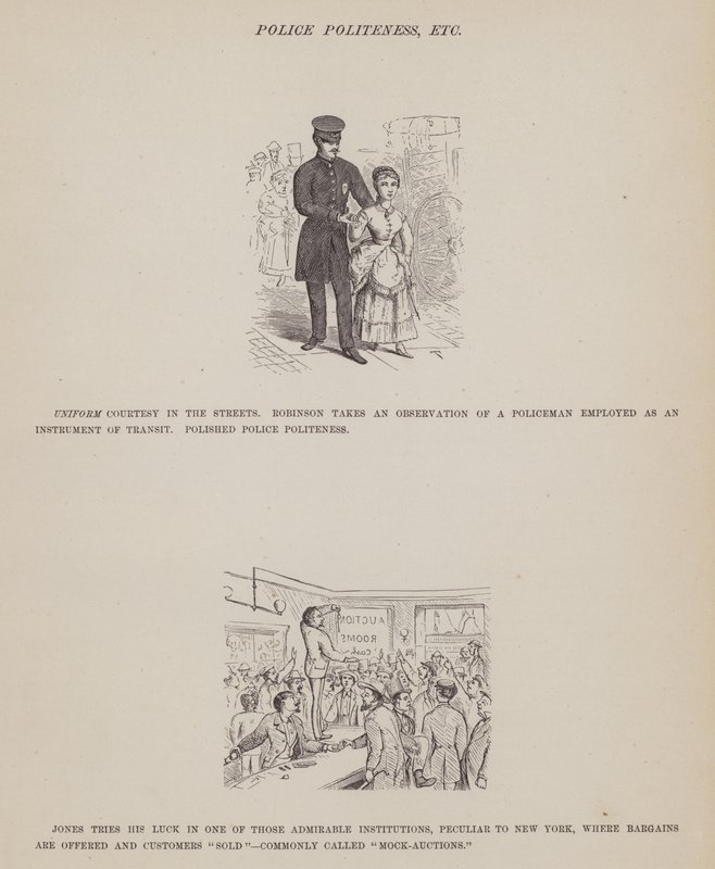 Side fra The American Tour of Mrs Brown, Jones and Robinson (gravering) af Richard Doyle