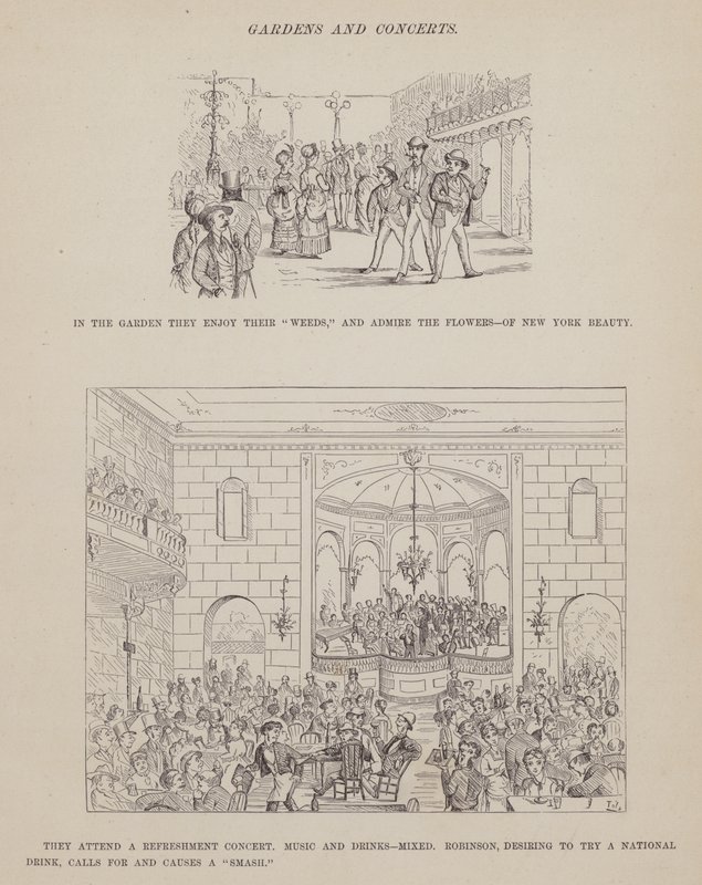 Side fra The American Tour of Mrs Brown, Jones and Robinson (gravering) af Richard Doyle