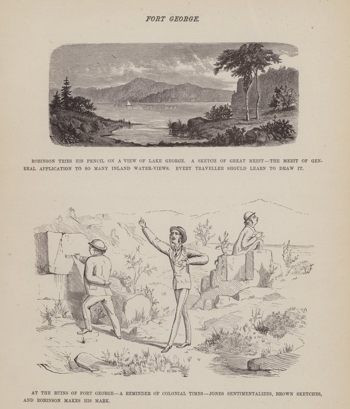 Side fra The American Tour of Mrs Brown, Jones and Robinson (gravering) af Richard Doyle