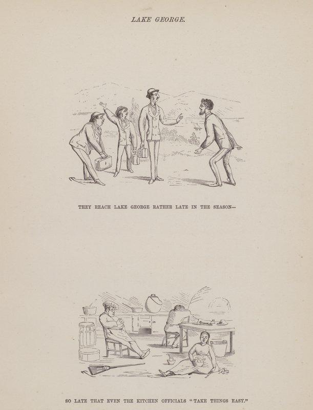 Side fra The American Tour of Mrs Brown, Jones and Robinson (gravering) af Richard Doyle