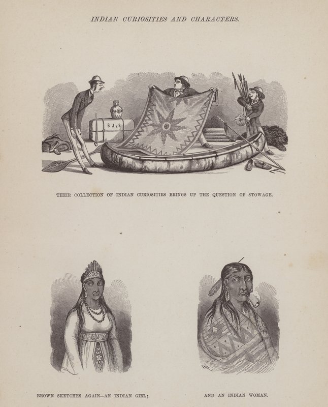 Side fra The American Tour of Mrs Brown, Jones and Robinson (gravering) af Richard Doyle