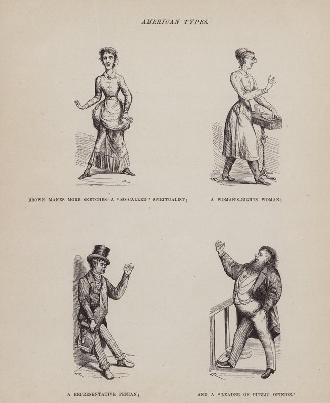Side fra The American Tour of Mrs Brown, Jones and Robinson (gravering) af Richard Doyle