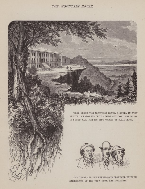 Side fra The American Tour of Mrs Brown, Jones and Robinson (gravering) af Richard Doyle