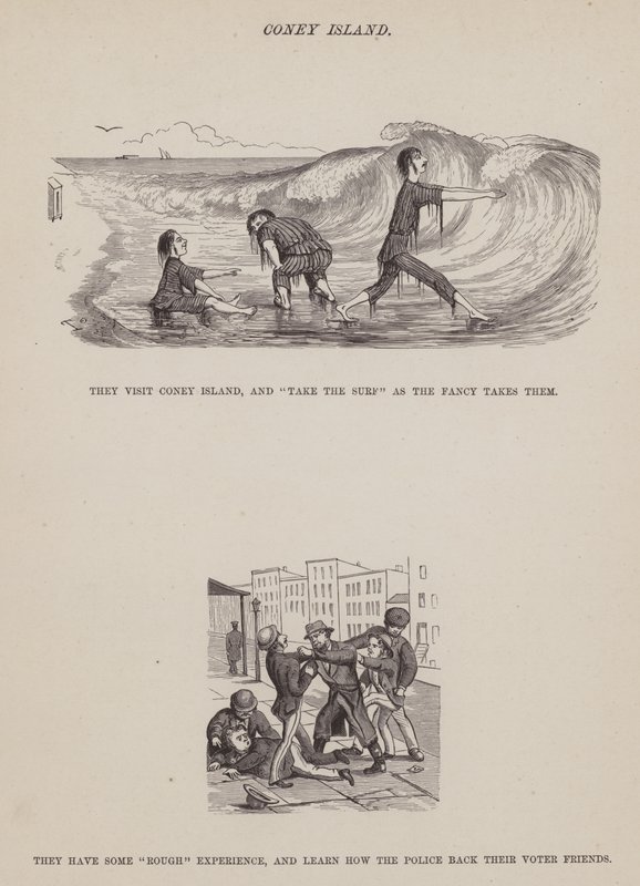Side fra The American Tour of Mrs Brown, Jones and Robinson (gravering) af Richard Doyle