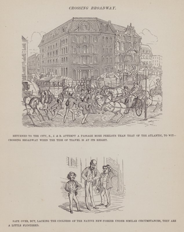 Side fra The American Tour of Mrs Brown, Jones and Robinson (gravering) af Richard Doyle