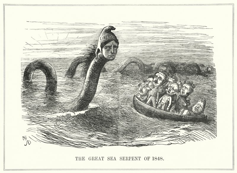 Punch tegneserie: Revolutions of 1848 (gravering) af Richard Doyle