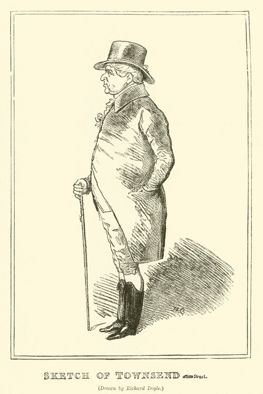 Skitse af Townsend (gravering) af Richard Doyle