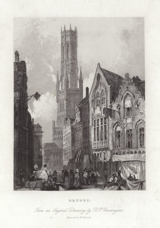 Bruges af Richard Parkes Bonington