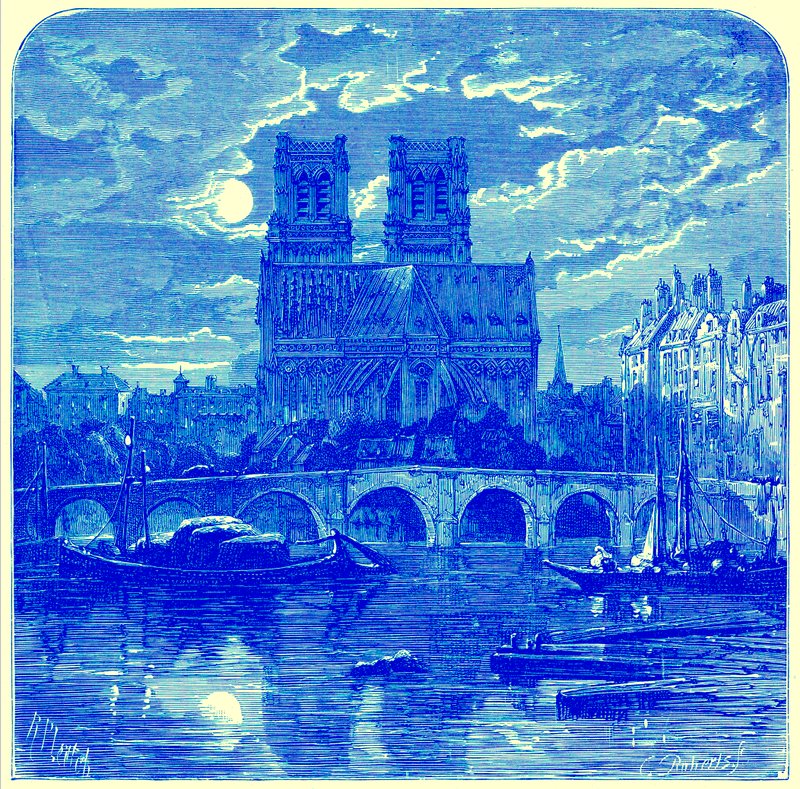 Cathedral of Notre Dame, illustration fra 
