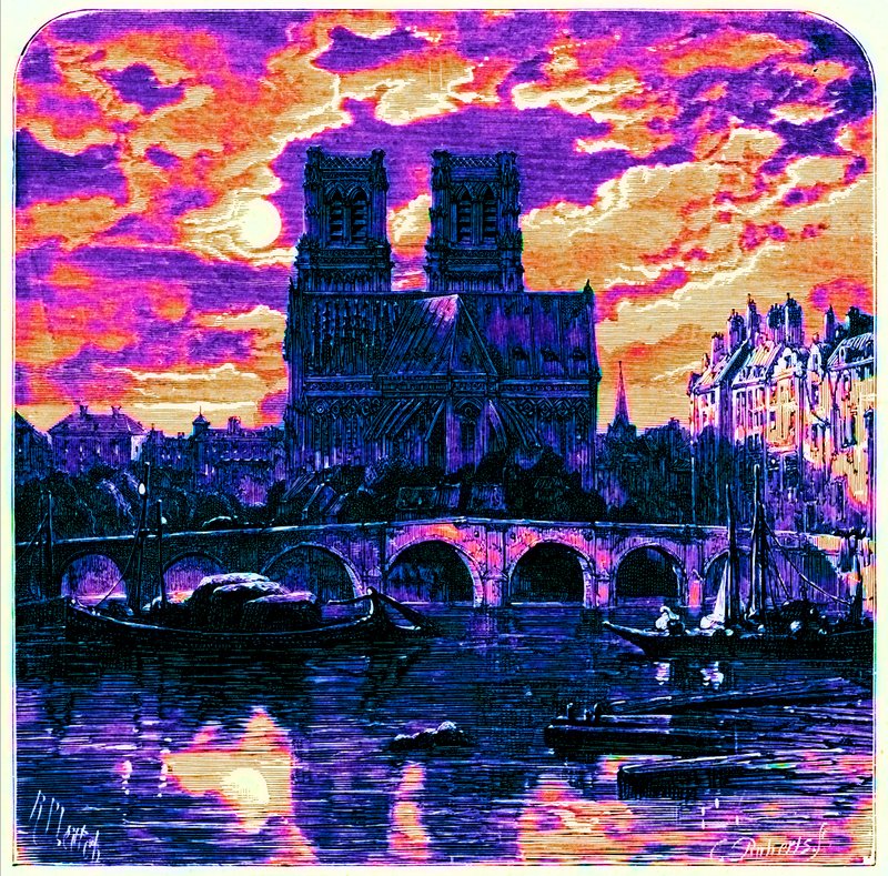 Cathedral of Notre Dame, illustration fra 