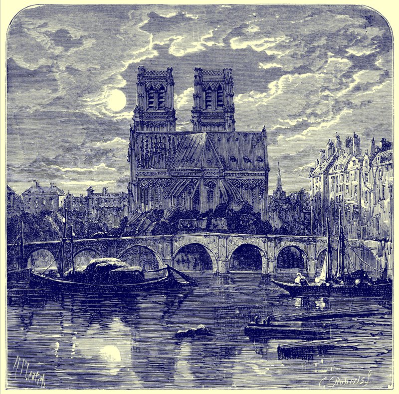 Cathedral of Notre Dame, illustration fra 