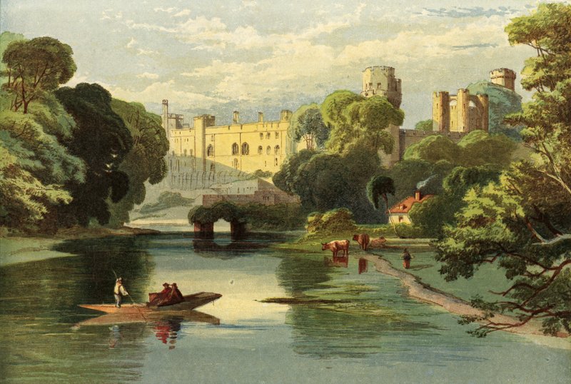 Dronningens besøg i Warwickshire, Warwick Castle af Richard Principal Leitch