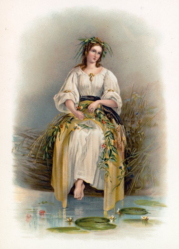 Ophelia fra Hamlet af Richard Redgrave