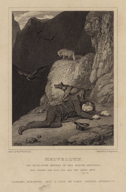 Charles Gough på Helvellyn af Richard Westall