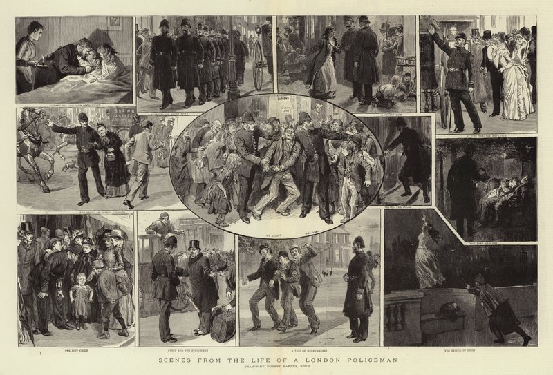 Scener fra en politimands liv i London af Robert Barnes