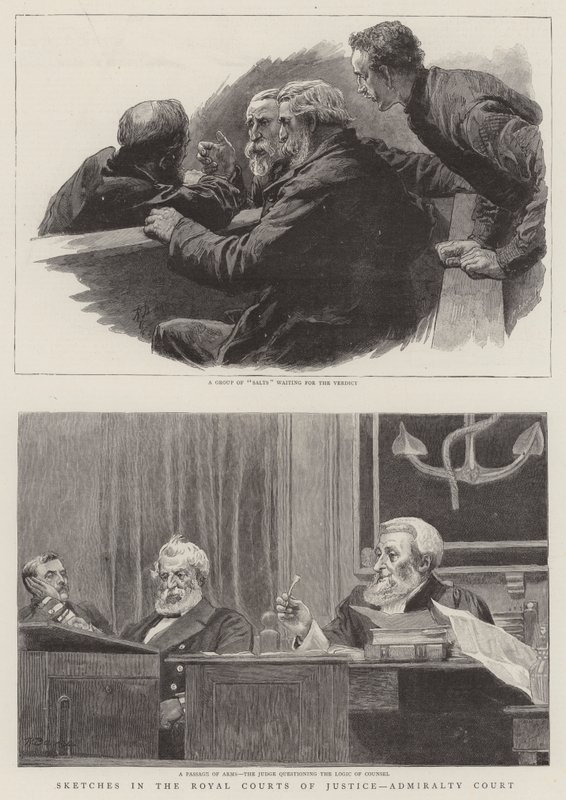 Skitser i de kongelige domstole, Admiralitetsretten af Robert Barnes