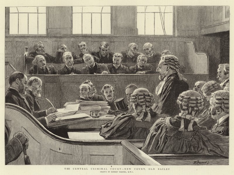 The Central Criminal Court, New Court, Old Bailey af Robert Barnes