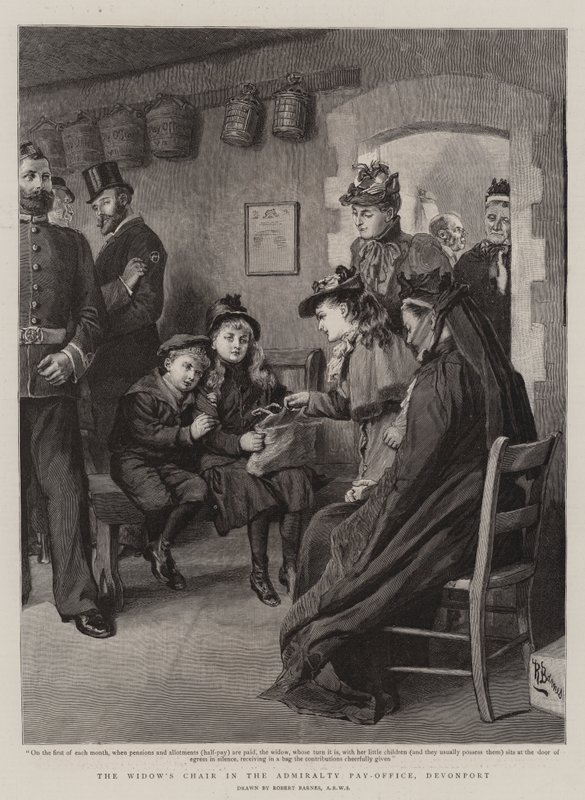 Enkens stol i Admiralitetets lønningskontor, Devonport af Robert Barnes