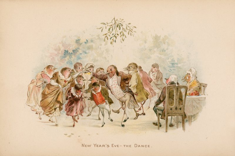 Illustration til The Twigs or Christmas at Ruddock Hall af Robert Dudley
