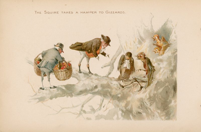 Illustration til The Twigs or Christmas at Ruddock Hall af Robert Dudley