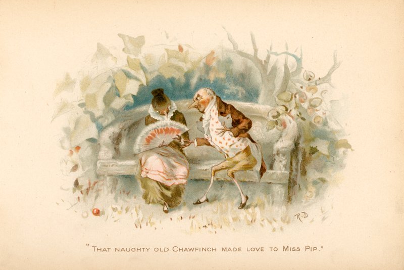Illustration til The Twigs or Christmas at Ruddock Hall af Robert Dudley