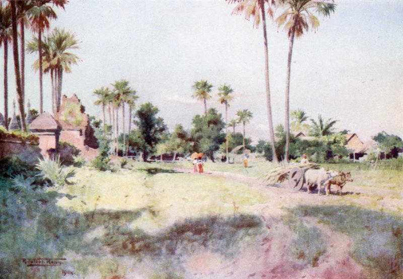 En gade i Taungdwingyi af Robert George Talbot Kelly
