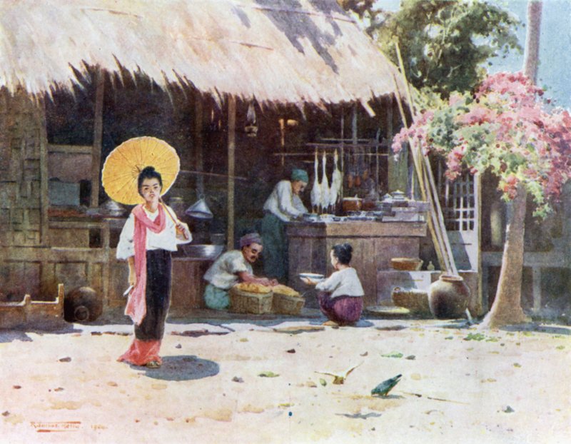 En landsbybutik af Robert George Talbot Kelly