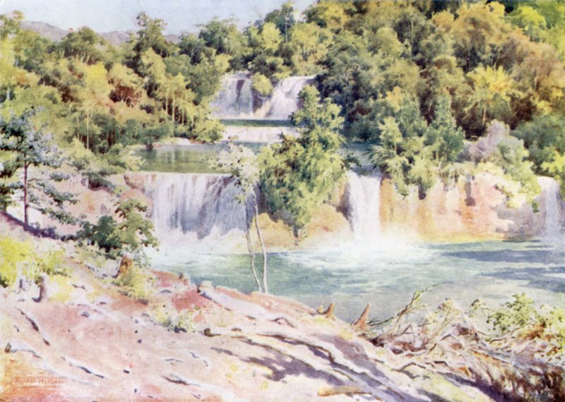 Man-pwe Falls fra Railway Companys Bungalow af Robert George Talbot Kelly