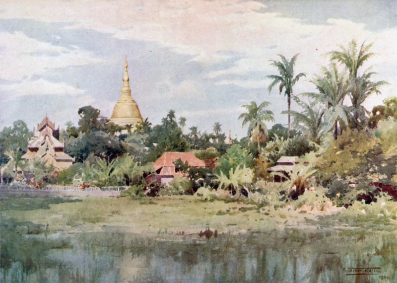 Shwe Dagon fra Bahan Tanken af Robert George Talbot Kelly