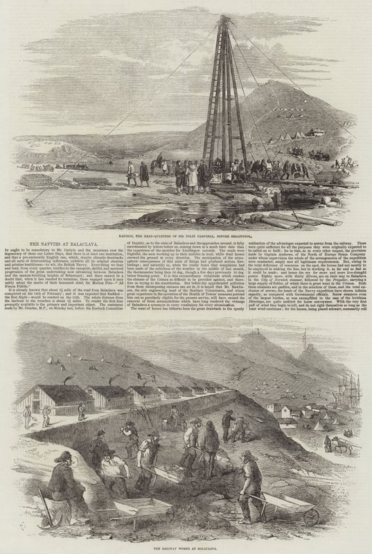 Navvies ved Balaclava af Robert Thomas Landells