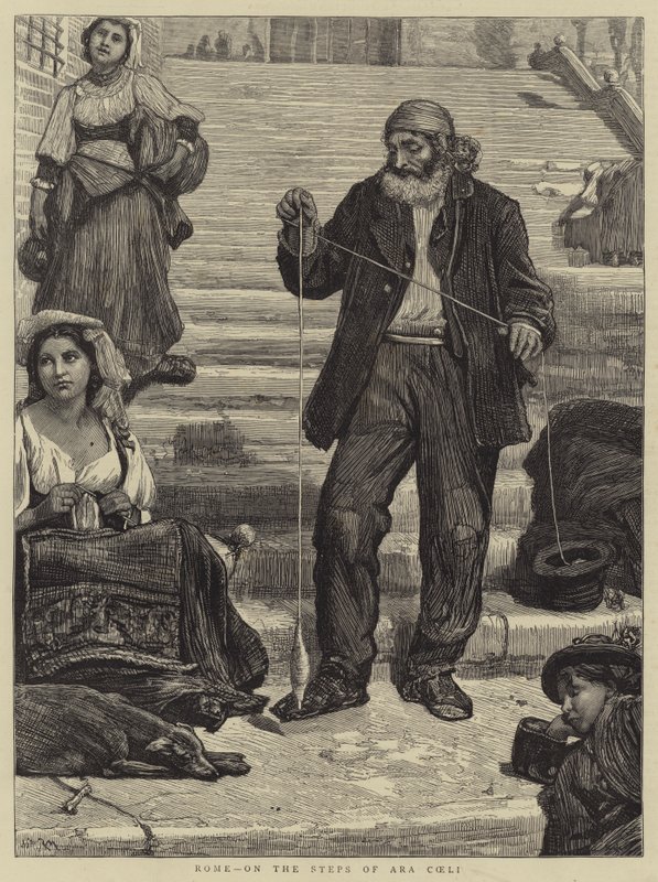 Rom, på trappen til Ara Coeli af Robert Walker Macbeth