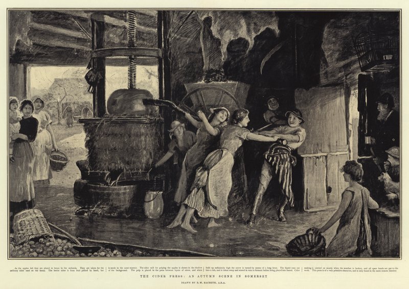 The Cider Press, en efterårsscene i Somerset af Robert Walker Macbeth