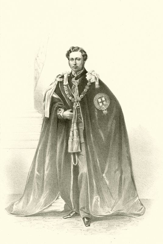 HKH Albert Edward Prince of Wales (chromolitho) af Robert (after) Dudley