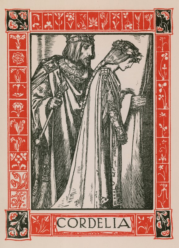 Cordelia, Kong Lear af Robert Anning Bell