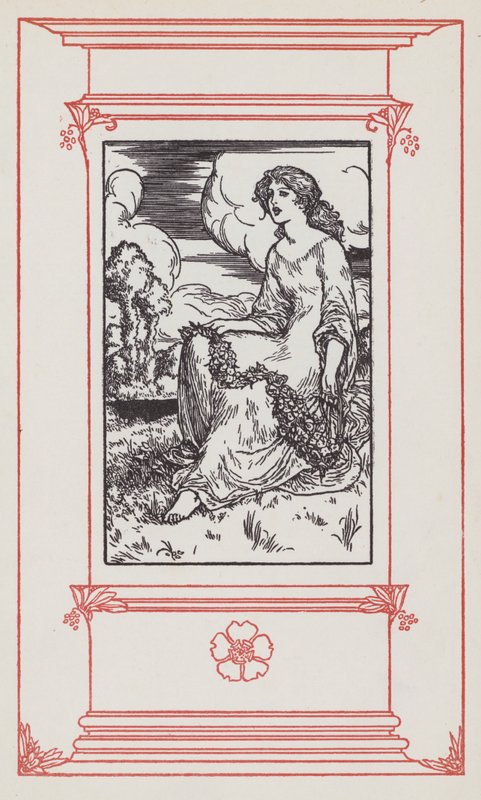 Illustration til engelsk tekst (litho) af Robert Anning Bell