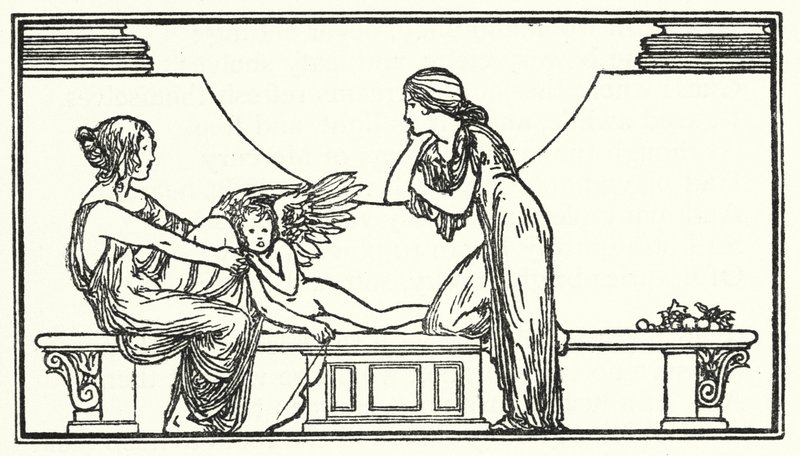 Illustration til digte af John Keats (litho) af Robert Anning Bell