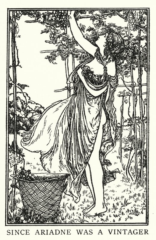 Illustration til digte af John Keats: Endymion (litho) af Robert Anning Bell